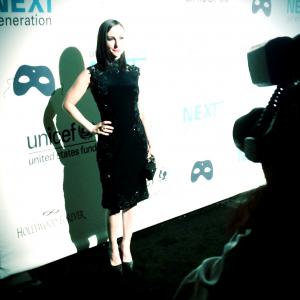 Heather McComb arrives at UNICEFS Annual Masquerade Ball