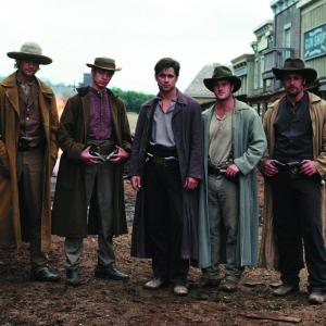 Still of Scott Caan Colin Farrell Gabriel Macht and Will McCormack in American Outlaws 2001