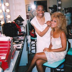 Cat'Ania McCoy-Howze, Makeup Artist with Reagan Gomez-Preston for Love Don't Cost A Thing. She applies makeup on her for a InStyle Magazine Shoot following movie scenes