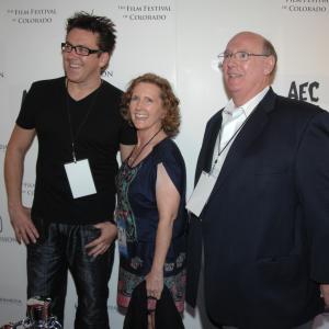 Brian McCulley, Colorado State Senator Linda Newell and State Film Commissioner Kevin Shand at the Film Festival of Colroado.