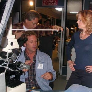 Gerald Mccullouch on the set of CSI