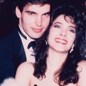 Todd McDurmont (Todd Jones) and Lisa Peluso Ava Alden)at a daytime award show while on the daytime drama, Loving.
