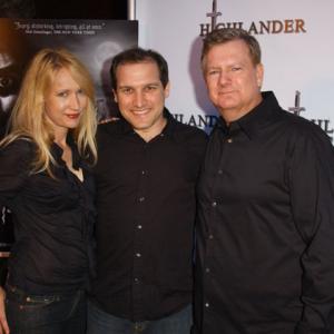 Kris McGaha Composer Eban Schletter and Producer Leonard McLeod at the DVD release party for Highlander Films The Cabinet Of Dr Caligari