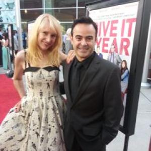 Magnolia Pictures I Give It A Year Los Angeles Premiere August 1 2013 Kris McGaha with Nelson Ascenio