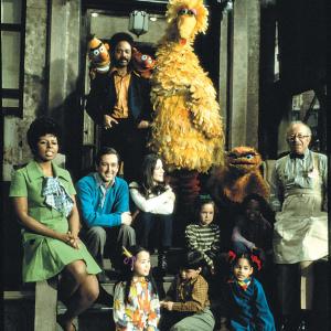 Still of Will Lee Loretta Long and Bob McGrath in Sesame Street 1969