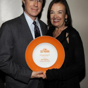 Stephen Colbert and Judy McGrath