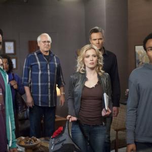 Still of Chevy Chase Joel McHale Gillian Jacobs Danny Pudi and Donald Glover in Community 2009