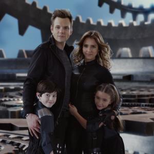Still of Jessica Alba Joel McHale Mason Cook and Rowan Blanchard in Spy Kids All the Time in the World in 4D 2011