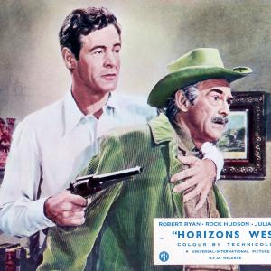 Still of Rock Hudson and John McIntire in Horizons West 1952