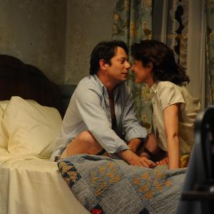 Still of Mathieu Amalric and Gina McKee in Jimmy P 2013