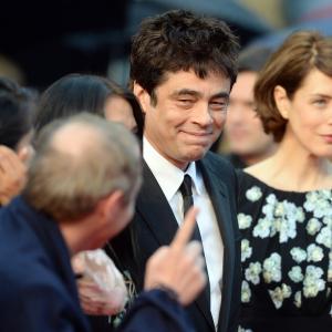 Benicio Del Toro and Gina McKee at event of Jimmy P 2013