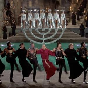 History of the World starring Mel Brooks The Inquisition Denise McKenna  Menorah candle showgirl