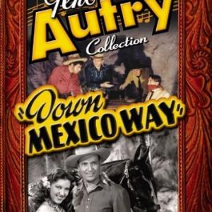 Gene Autry, Smiley Burnette, Harold Huber and Fay McKenzie in Down Mexico Way (1941)