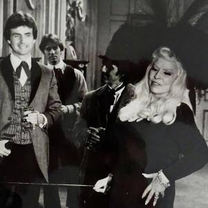 John with Mae West in the film 'Sextet'