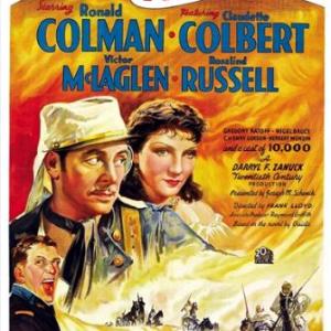 Claudette Colbert, Ronald Colman and Victor McLaglen in Under Two Flags (1936)