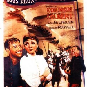 Claudette Colbert, Ronald Colman and Victor McLaglen in Under Two Flags (1936)