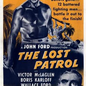 Boris Karloff and Victor McLaglen in The Lost Patrol 1934