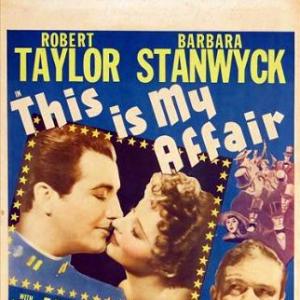 Barbara Stanwyck Robert Taylor and Victor McLaglen in This Is My Affair 1937