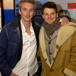 Greg McLean and Nathan Phillips at event of Wolf Creek (2005)
