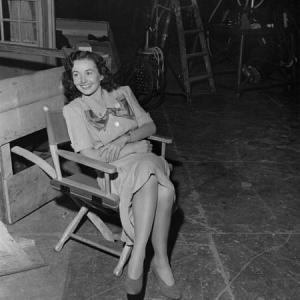 CATHERINE McLEOD on the set of Ive Always Loved You