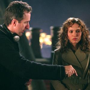 Still of Natalie Portman and James McTeigue in V - tai Vendeta (2005)