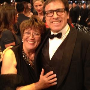 Patsy Meck with director David O Russell at SAG Awards 2014