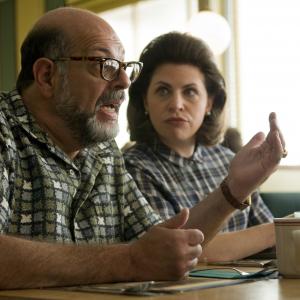 Still of Fred Melamed and Sari Lennick in A Serious Man 2009