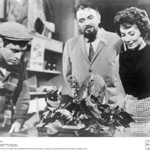 Still of Mel Welles, Jonathan Haze and Jackie Joseph in The Little Shop of Horrors (1960)