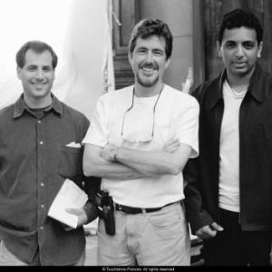 Producers Barry Mendel and Sam Mercer with director M. Night Shyamalan - Photo Credit: Frank Masi. S.M.P.S.P.