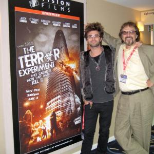 Father and son duo at the World Premier of The Terror Experiment at the AFM in Santa Monica