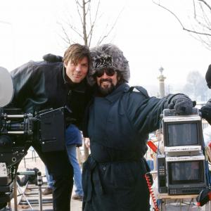 With Paul Johannson in Paris on the set of The Raven