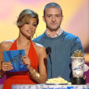 Justin Timberlake and Eva Mendes at event of 2006 MTV Movie Awards 2006