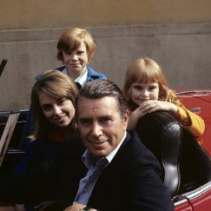 To Rome with Love John Forsythe Joyce Menges Susan Neher and Melanie Fullerton in a Fiat 850 Spider