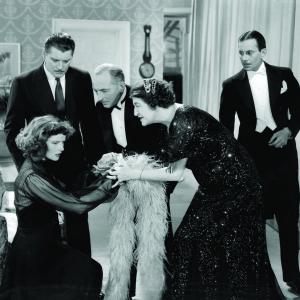 Still of Katharine Hepburn Constance Collier and Adolphe Menjou in Stage Door 1937