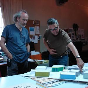 Miami Vice 2006 with producer Pieter Jan Brugge in Santo Domingo art department