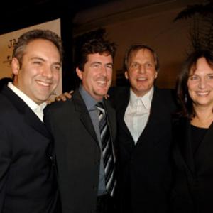 Sam Mendes, Lucy Fisher, Sam Mercer and Douglas Wick at event of Jarhead (2005)