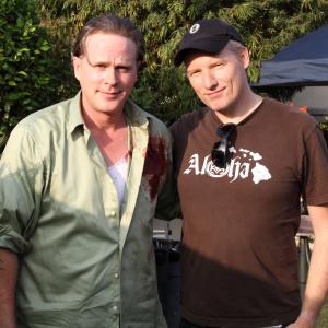 On the set of In Security with Cary Elwes
