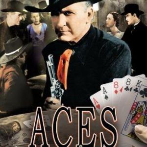 Tim McCoy, John Merton, Wheeler Oakman and Luana Walters in Aces and Eights (1936)
