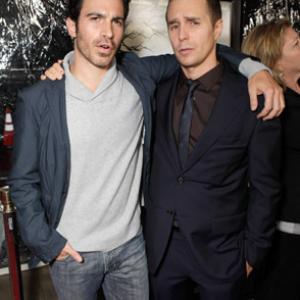 Sam Rockwell and Chris Messina at event of Conviction 2010