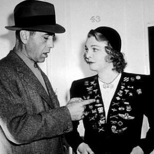 Humphrey Bogart and his third wife Mayo Methot circa 1941