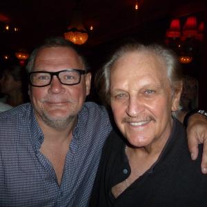 ED METZGER, actor, with JANUSZ KAMINSKI, Oscar winner, director, at wrap party for the film AMERICAN DREAM. KAMINSKI has won Oscars as cinematographer for Saving Pvt. Ryan and Schindler's List.
