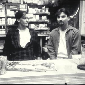 Still of Jeff Anderson, Jason Mewes and Brian O'Halloran in Clerks (1994)