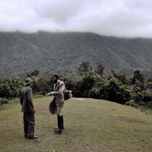 On the Sierra Maestra, Cuba 2009, during the shooting of SOY LA OTRA CUBA