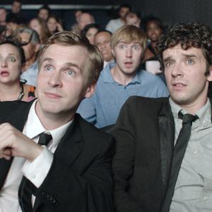 Still of Ryan Michael and Michael Urie in He's Way More Famous Than You (2013)