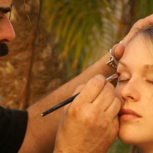 The eyes and soul of an artist, the hands and heart of a fighter, on the face of an Angel; his daughter Maysen .