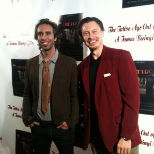 John Michaelson with Jacopo Manfren at the Tattoo Age premiere West Hollywood