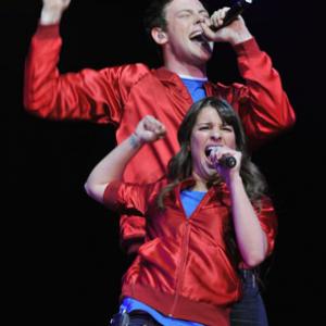 Lea Michele and Cory Monteith at event of Glee (2009)