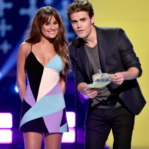 Lea Michele and Paul Wesley at event of Teen Choice Awards 2014 (2014)