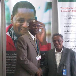 Nigel P. Miguel poses with Jalal Latif, UN Employee & We Are The World Ambassador to Ethiopia.