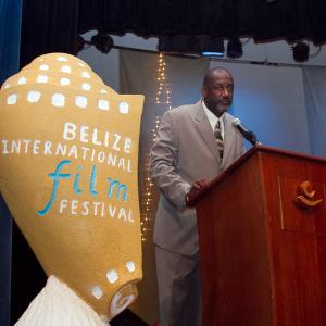 The Film Commissioner opens the Belize Film Festival 2011